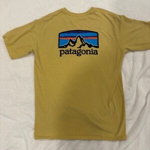 Patagonia Men's Yellow T-Shirt